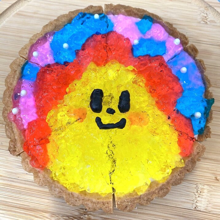 カラフル☆楽しい♪サンサンあじさいゼリーケーキ